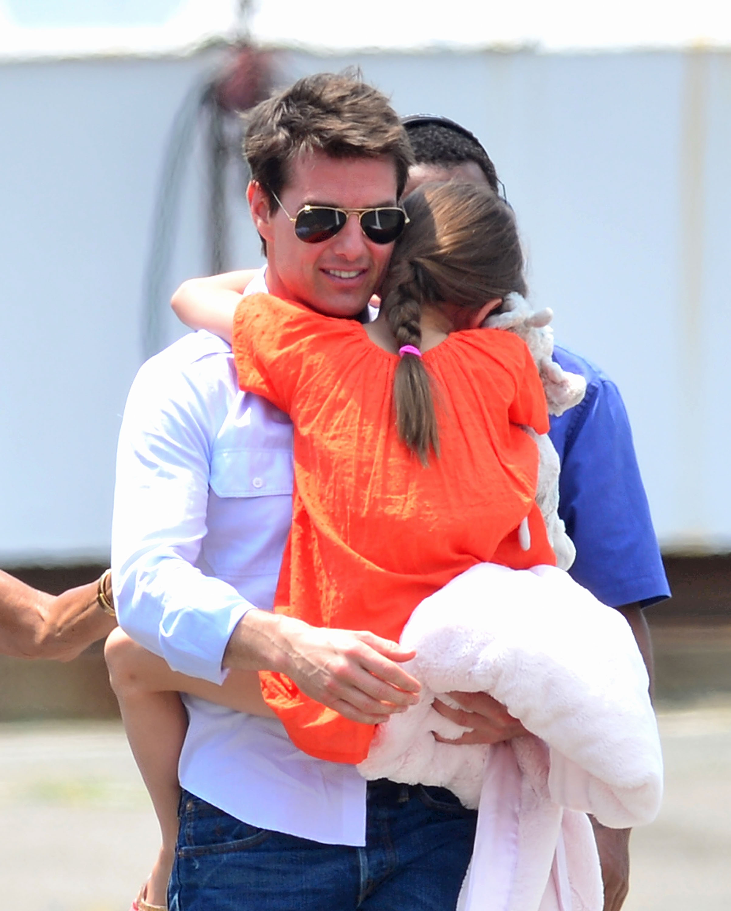 Tom y Suri Cruise vistos en Nueva York, el 18 de julio de 2012 | Fuente: Getty Images
