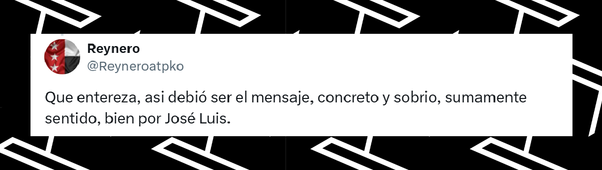 Comentario de un usuario tras escuchar el mensaje del periodista José Luis García sobre la muerte de su exesposa, Débora Estrella | Fuente: X/TODUPNews