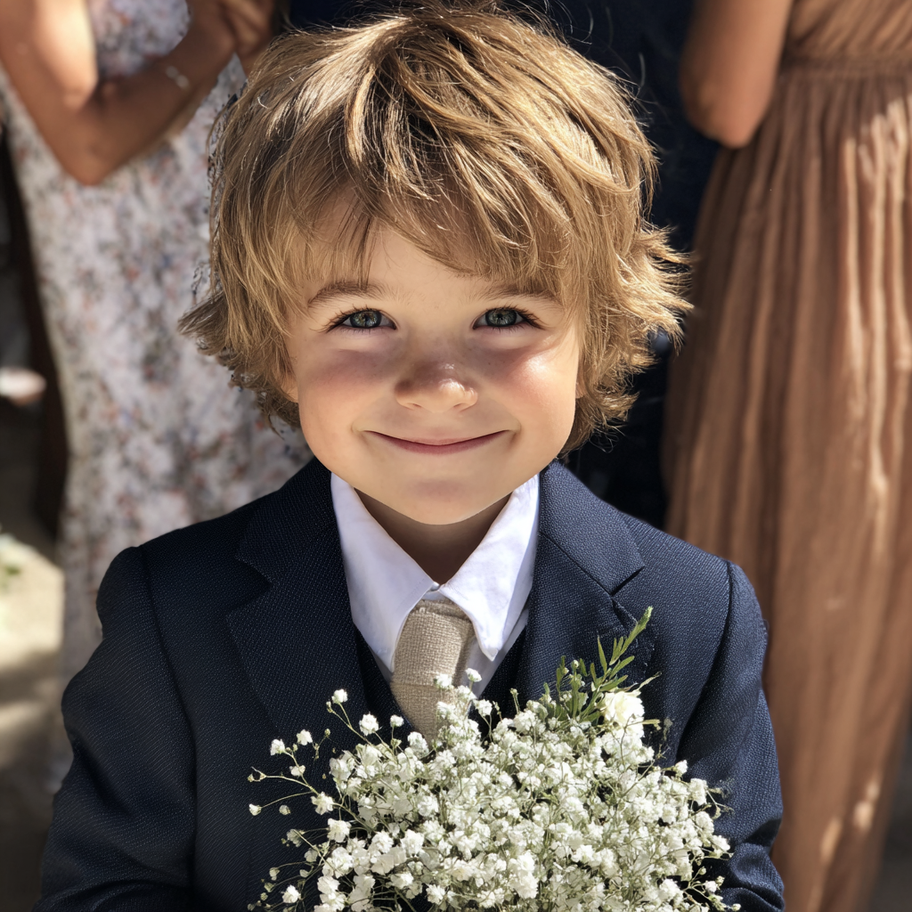 Primer plano de un niño sonriente | Fuente: Midjourney