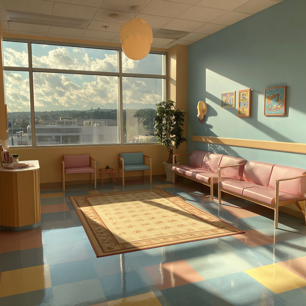La sala de espera de una clínica | Fuente: Midjourney