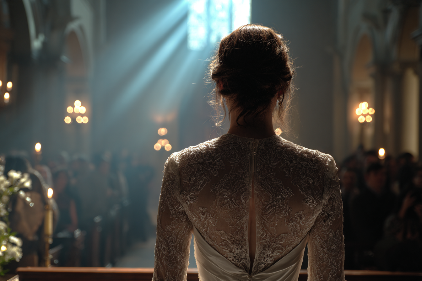 Una mujer en su boda | Fuente: Midjourney