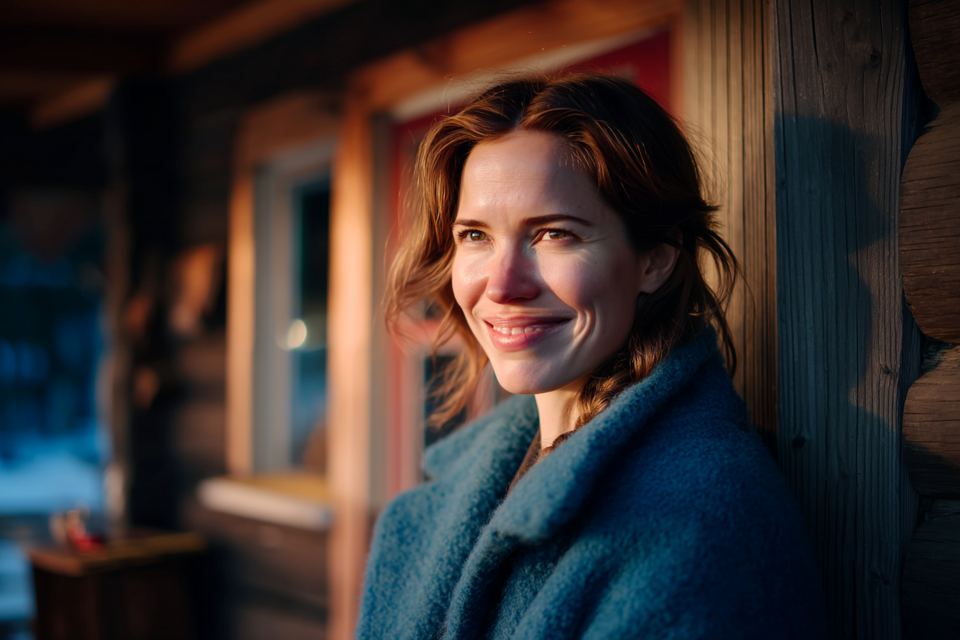 Una mujer sonriente | Fuente: Midjourney