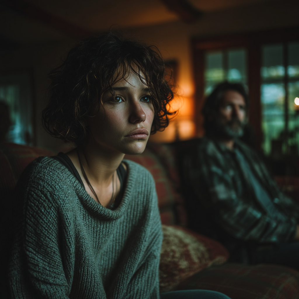 Una mujer triste | Fuente: Midjourney