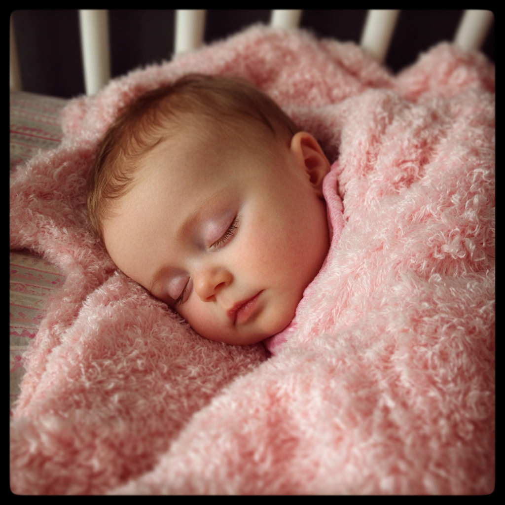 Una niña durmiendo | Fuente: Midjourney