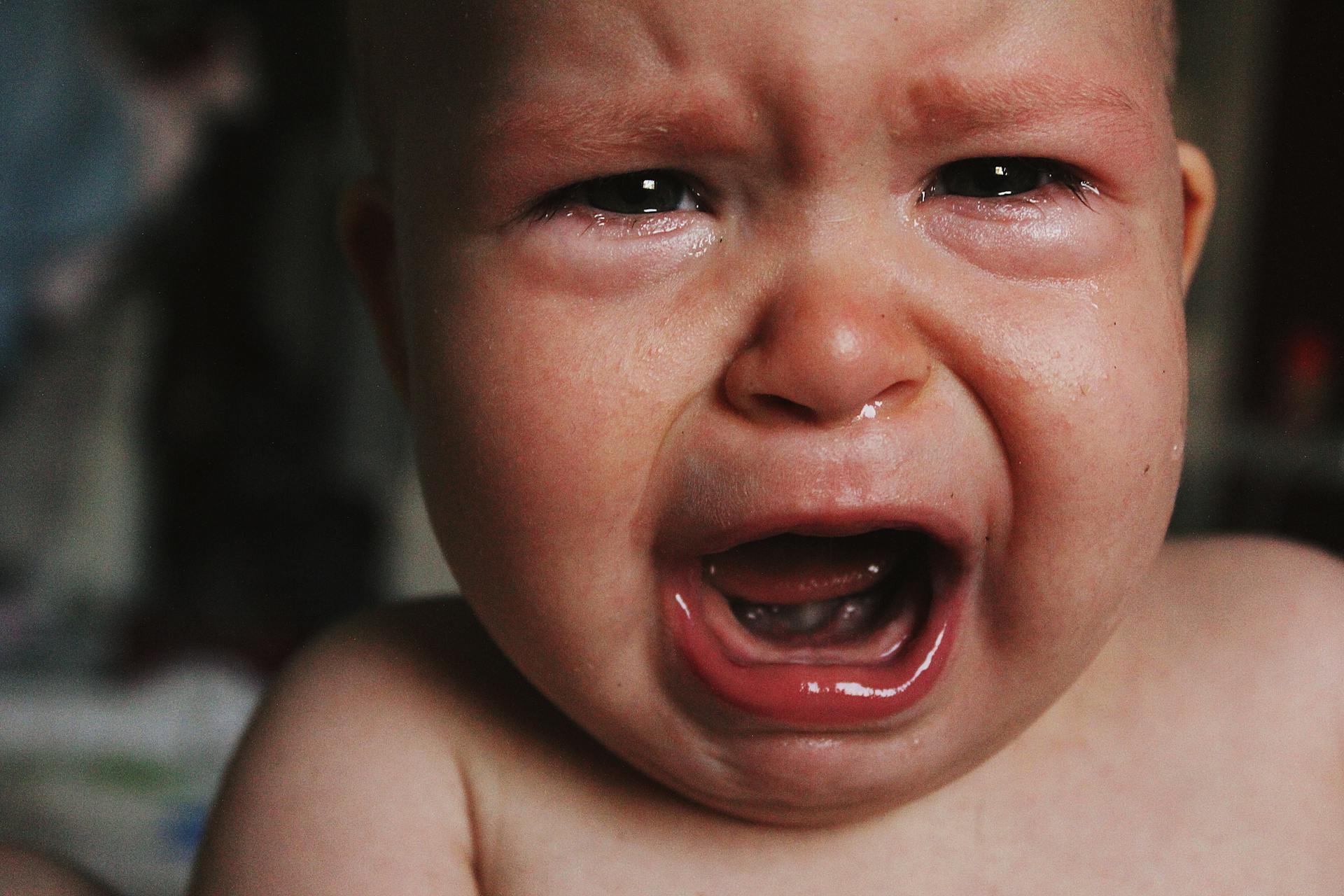 Un bebé llorando | Fuente: Pexels