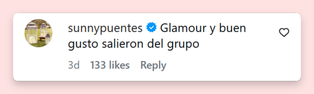 Comentario de una persona sobre los looks en el desfile de Esquina Esquina | Fuente: Instagram/ciudad_magazine