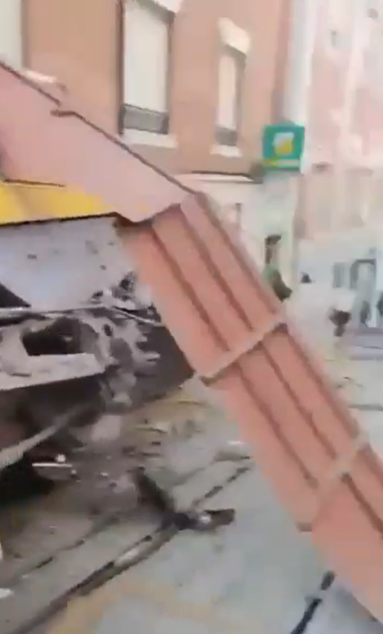 Imágenes captadas tras el accidente del funicular en Lisboa | Fuente: X/AdrianaVeterin