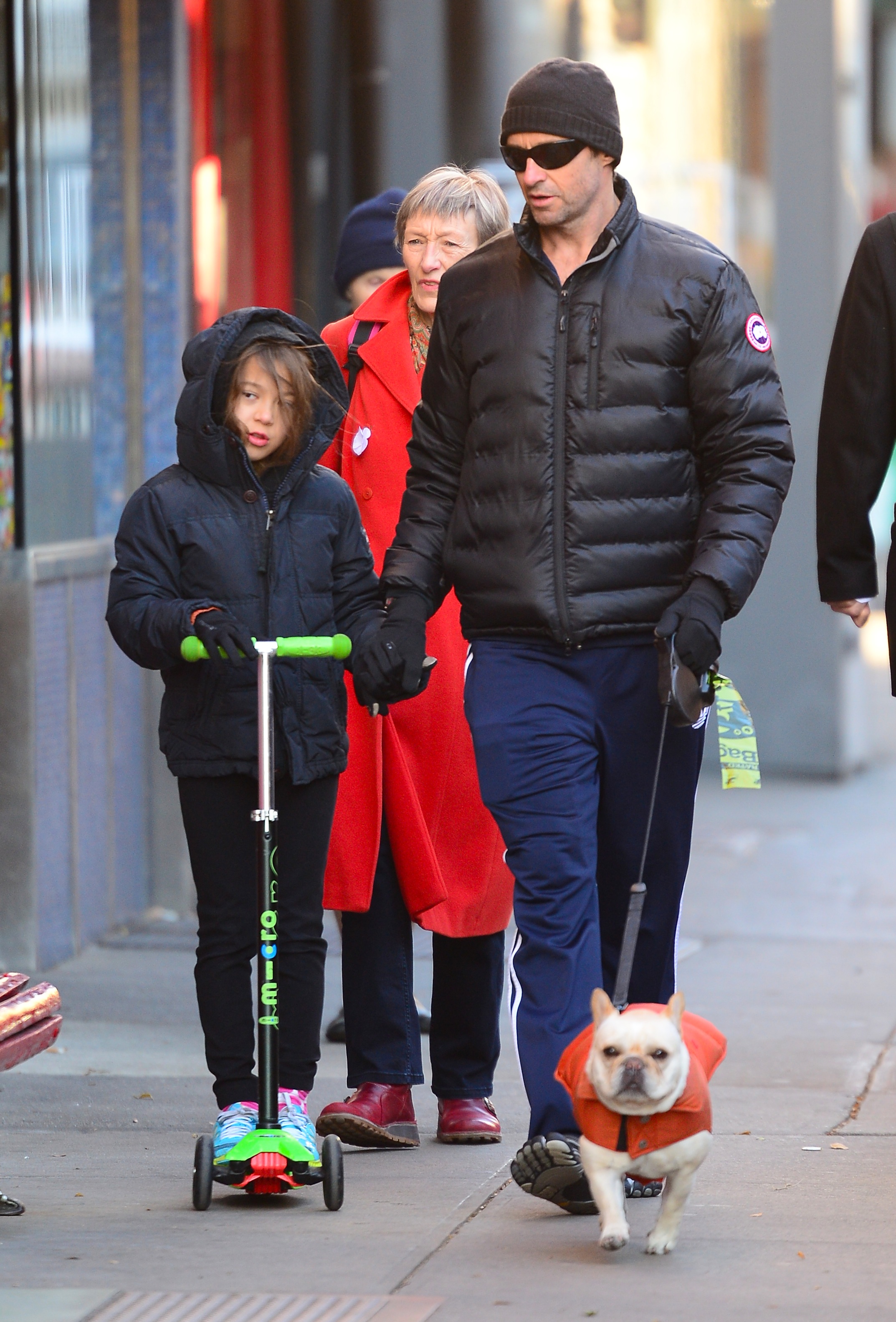 Hugh Jackman y Ava Jackman en Nueva York el 13 de noviembre de 2013 | Fuente: Getty Images