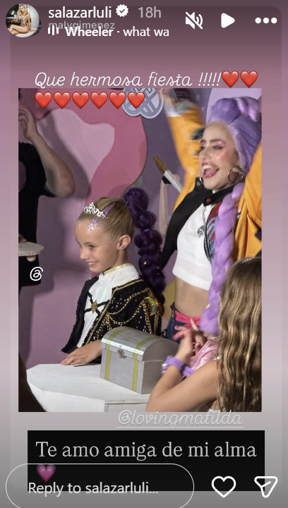 Del cumpleaños de Matilda Salazar | Fuente: Instagram/salazarluli