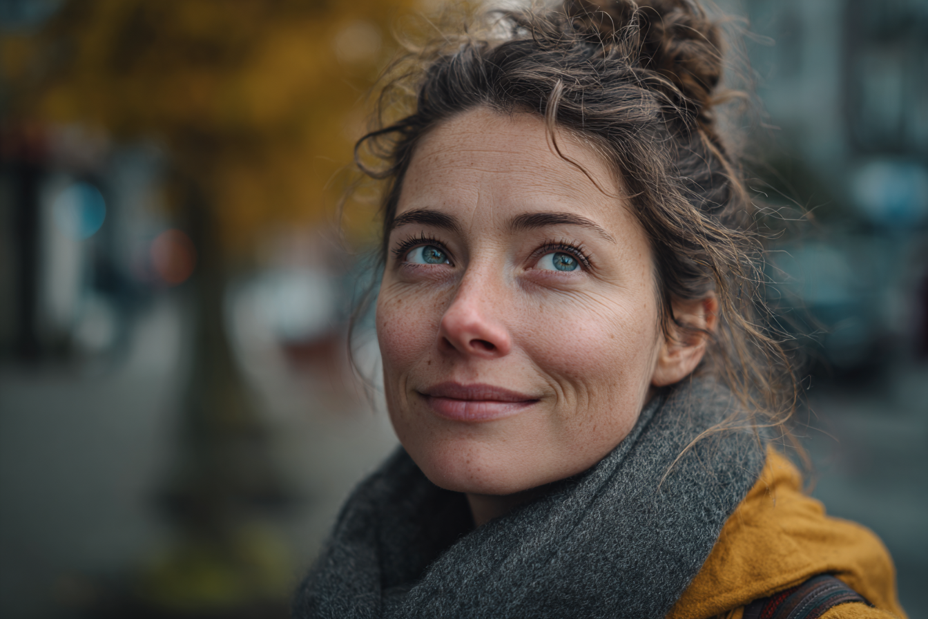 Una mujer sonriendo | Fuente: Midjourney