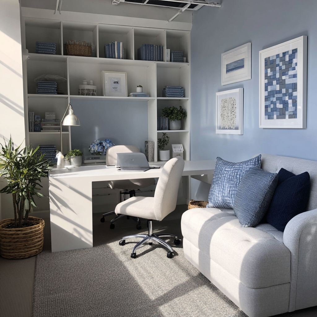 Un espacio de oficina acogedor | Fuente: Midjourney