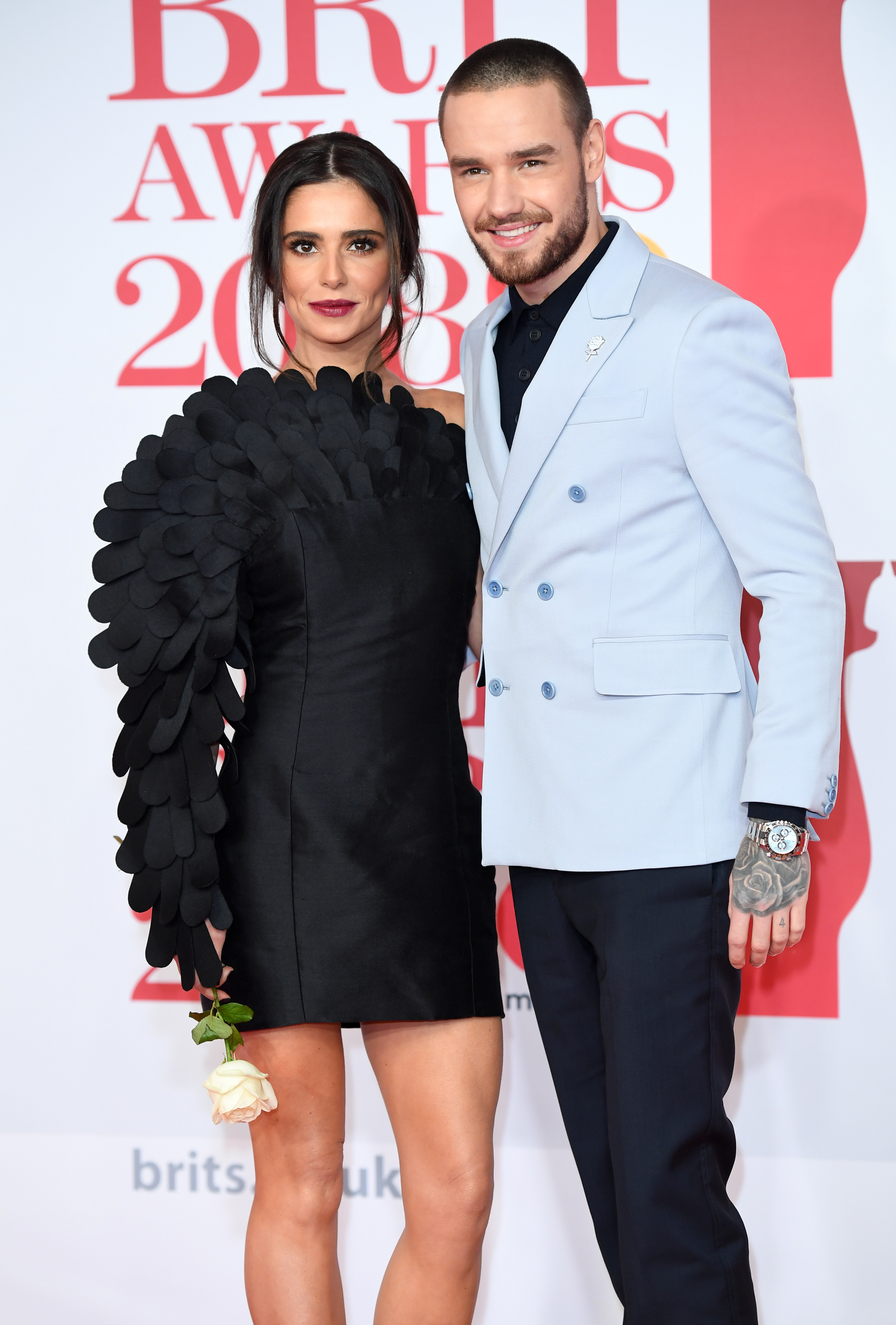 Liam Payne y Cheryl asisten a The BRIT Awards el 21 de febrero de 2018 | Fuente: Getty Images