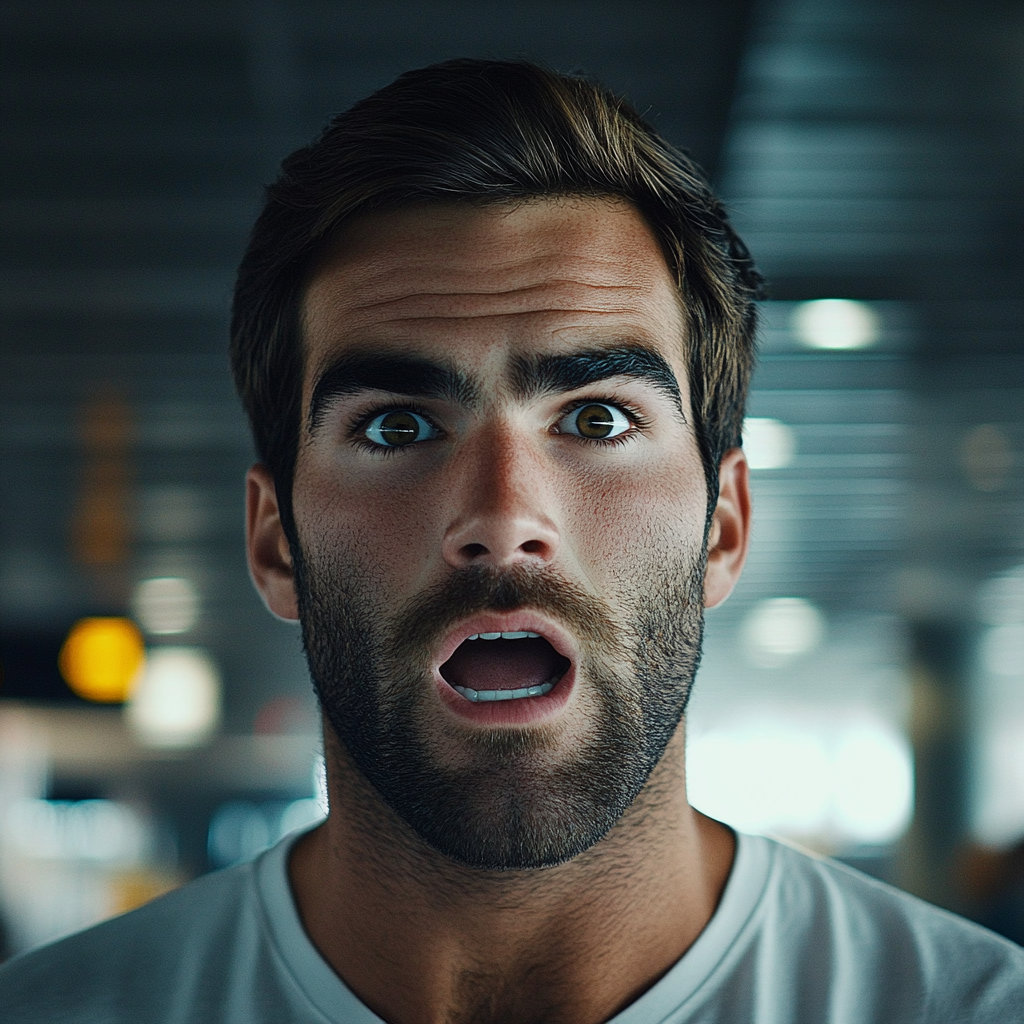 Un hombre frustrado discutiendo | Fuente: Midjourney
