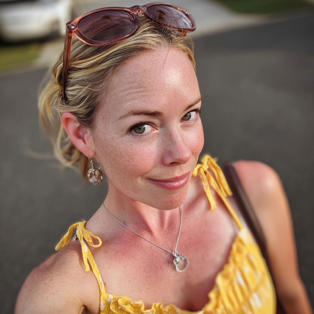 Una mujer presumida con un vestido de verano amarillo | Fuente: Midjourney