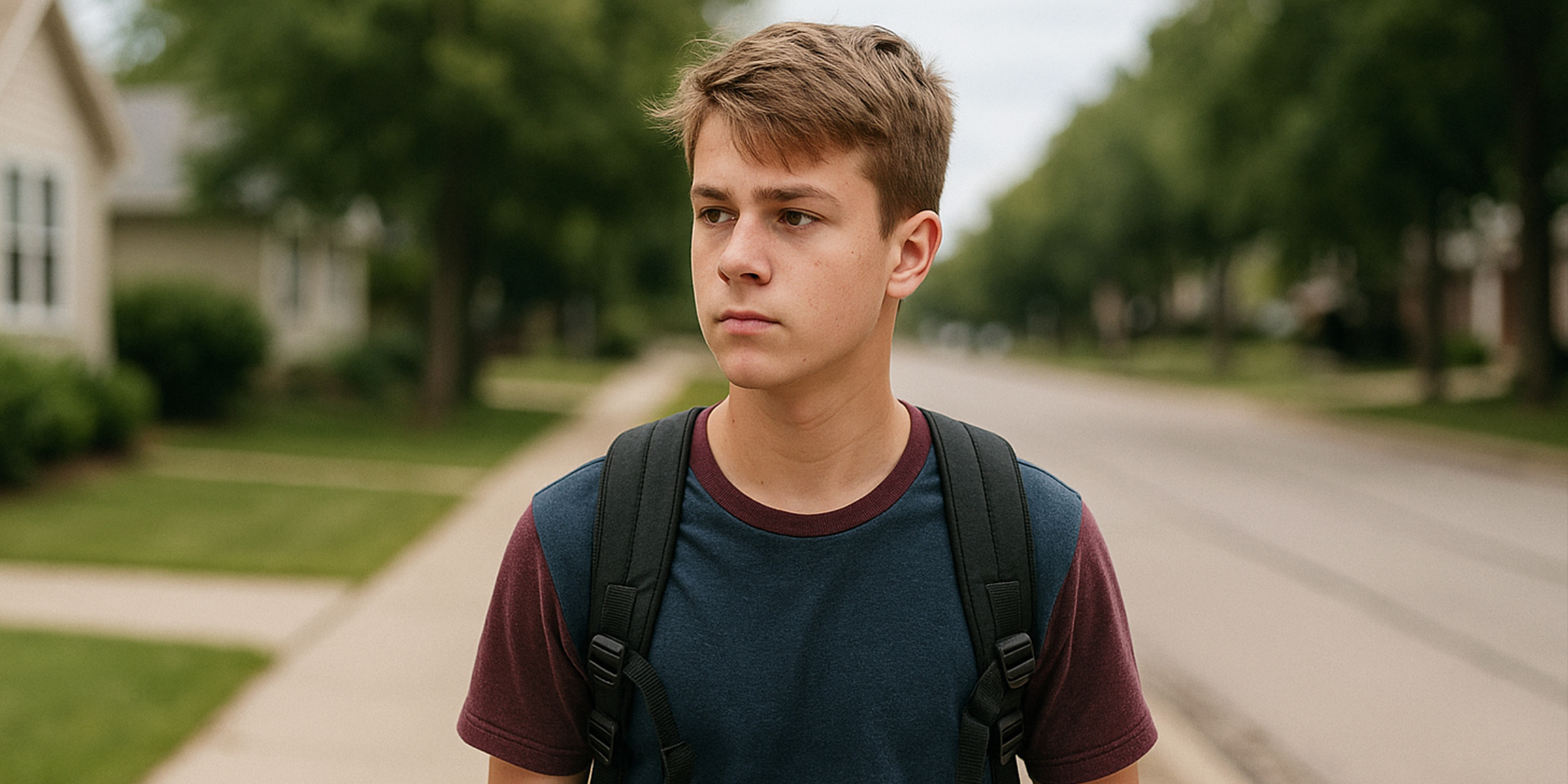 Un adolescente con una mochila | Fuente: Sora