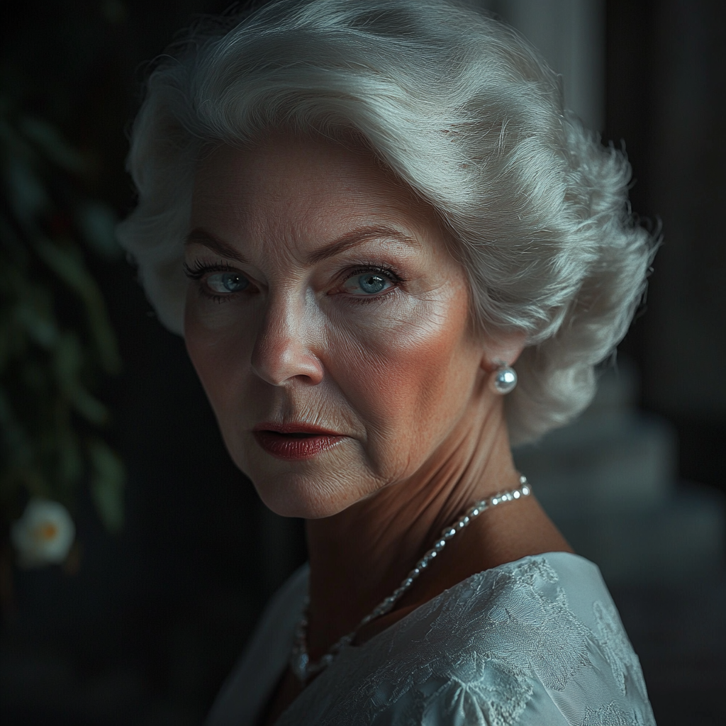 Una mujer mayor triste | Fuente: Midjourney