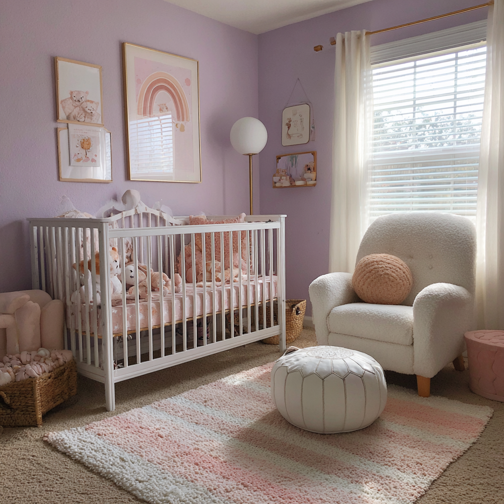 Una habitación infantil decorada para una niña | Fuente: Midjourney