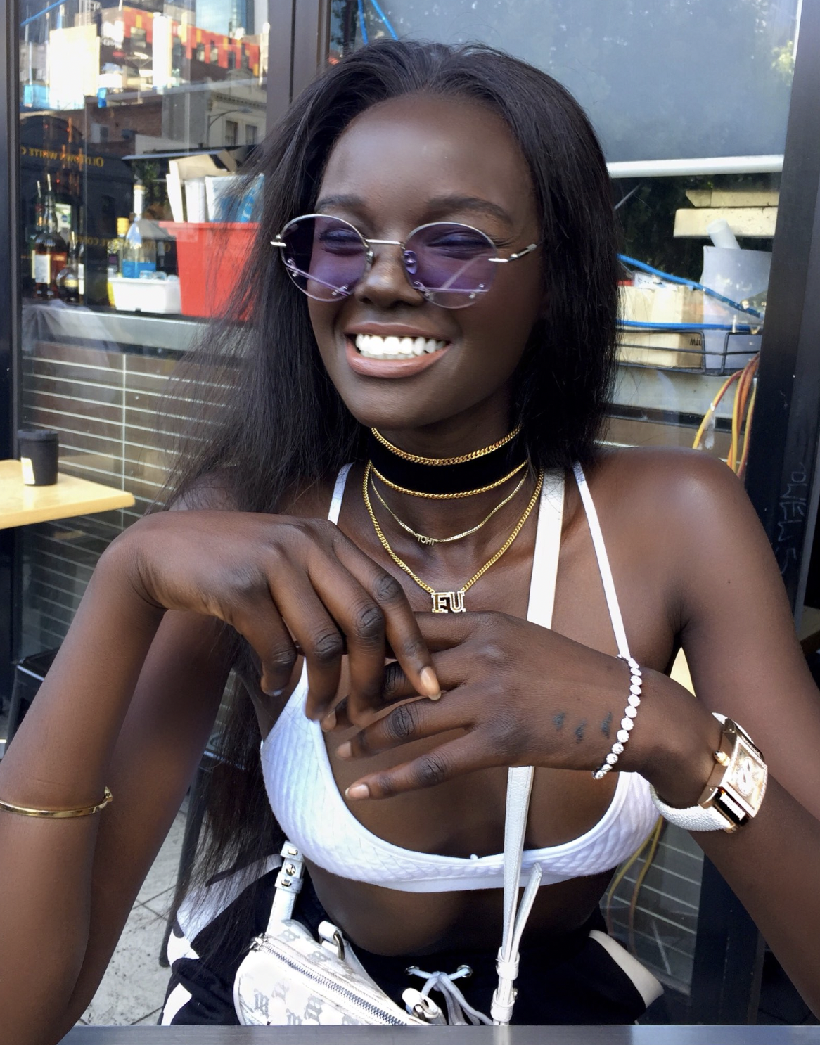 Nyadak "Duckie" Thot sonriendo en una foto publicada el 26 de diciembre de 2017 en Melbourne, Victoria | Fuente: X/duckiethot