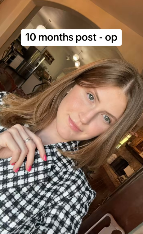 A los 10 meses, la transformación de Virginia Elder es asombrosa: una iluminación suave resalta su perfil equilibrado | Fuente: TikTok/virginiaeelder