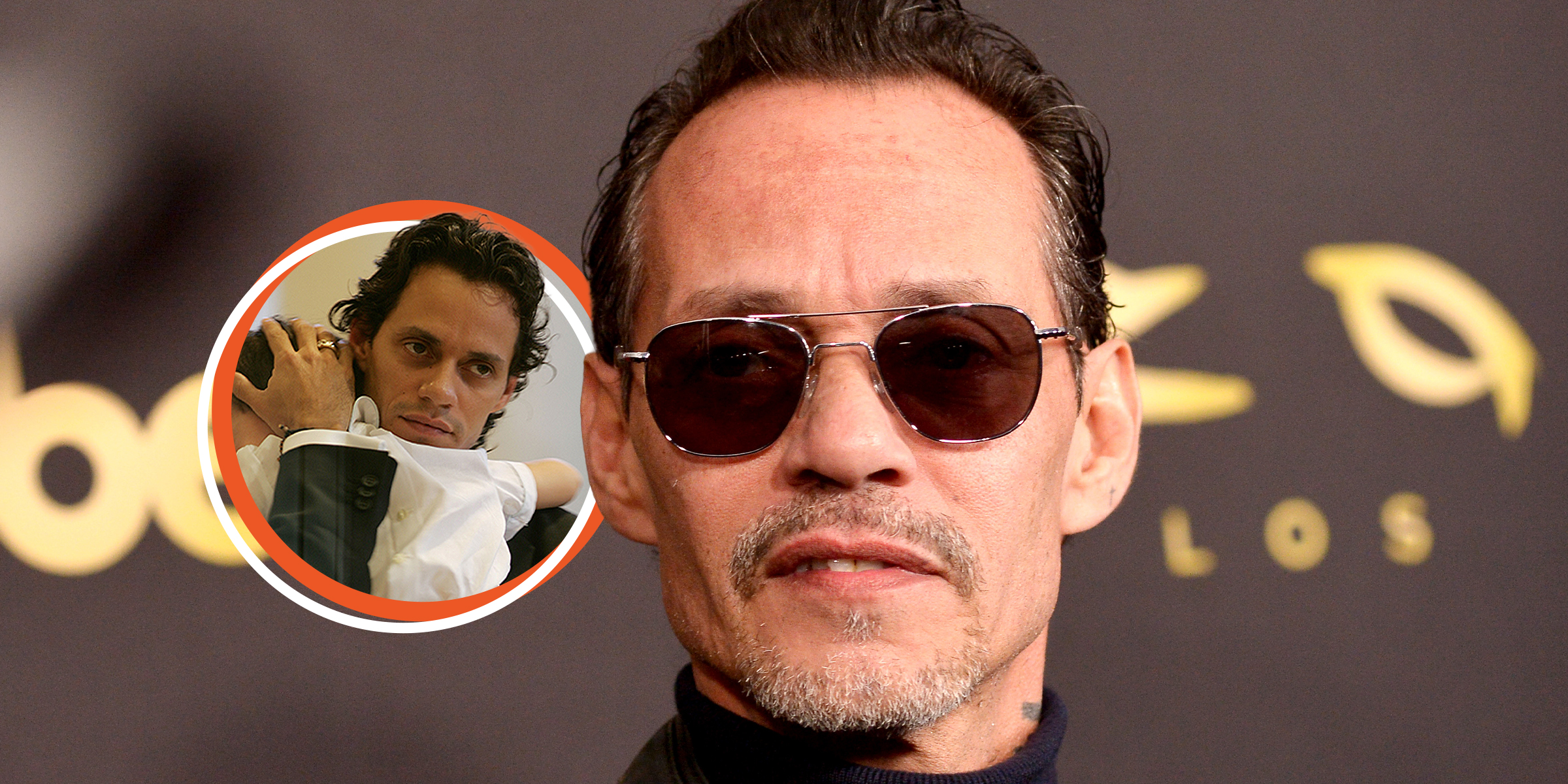 Marc Anthony sosteniendo a uno de sus hijos en brazos | Marc Anthony | Fuente: Getty Images