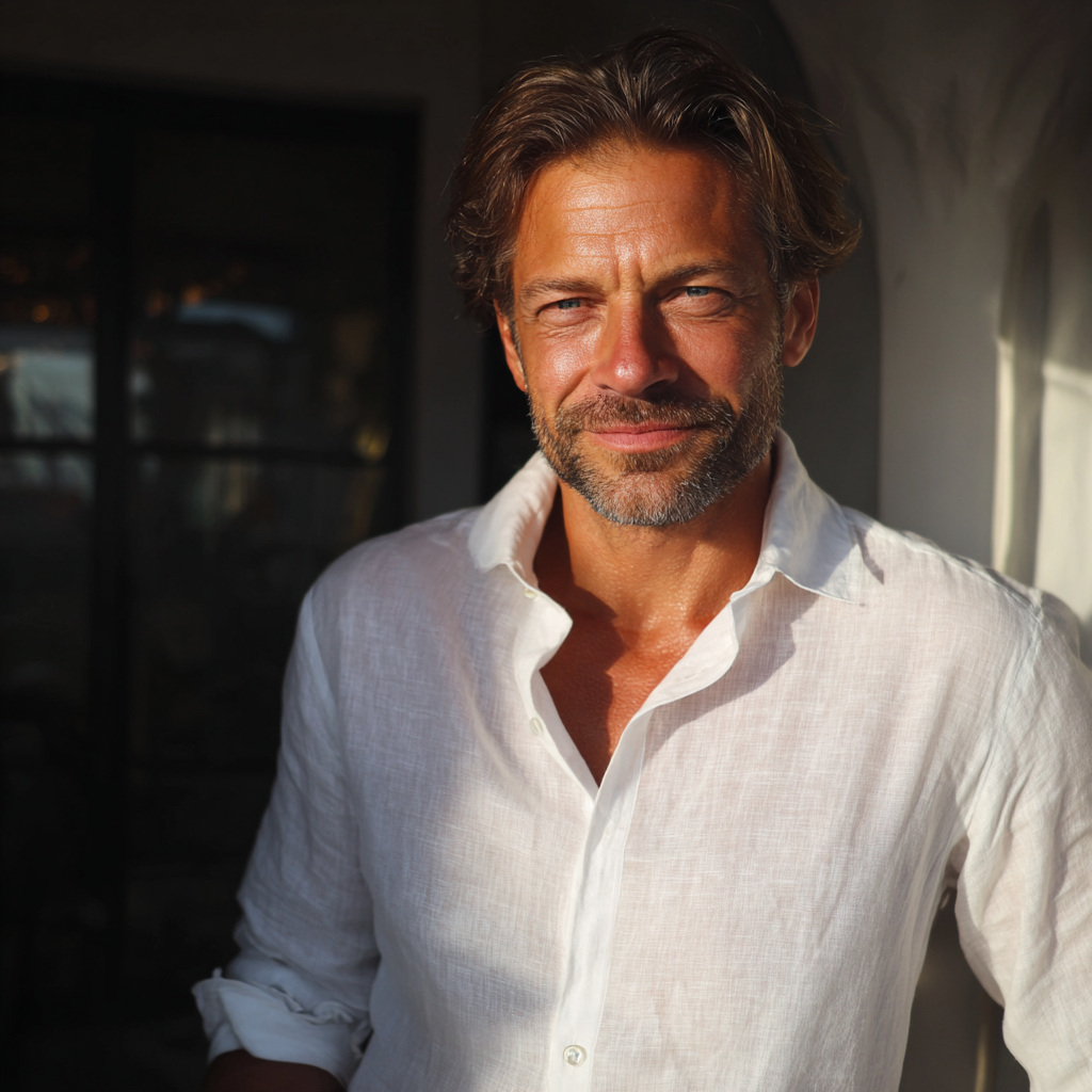 Un hombre mayor sonriente | Fuente: Midjourney