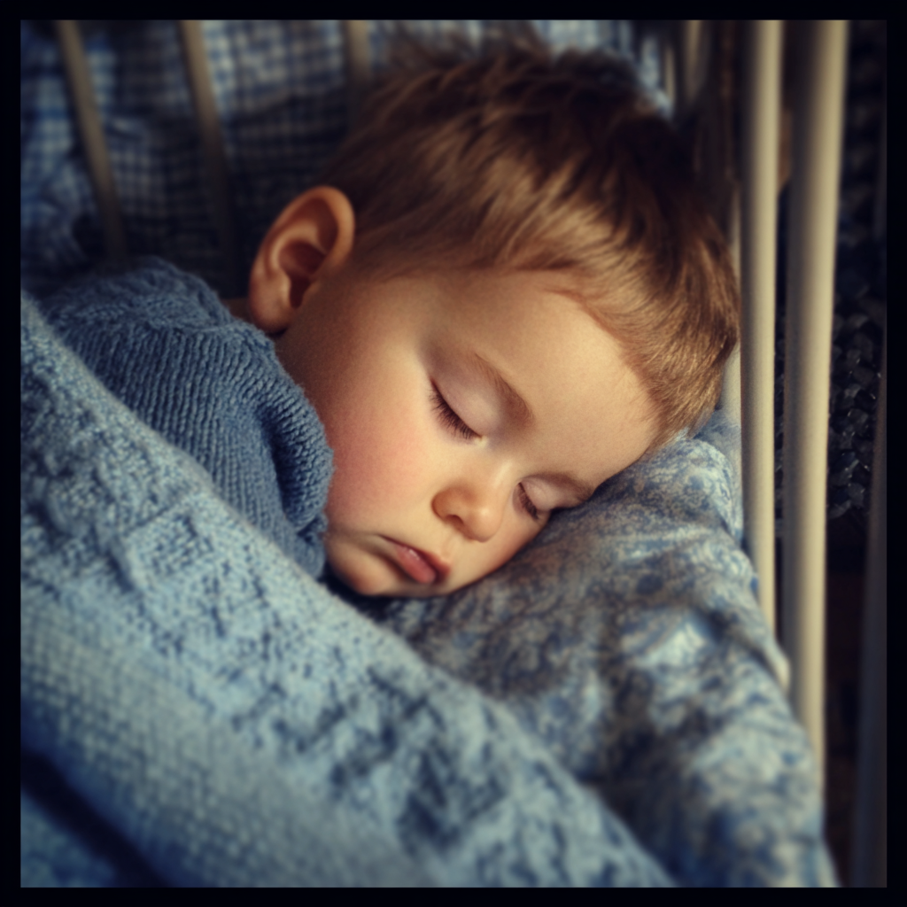 Un niño durmiendo | Fuente: Midjourney