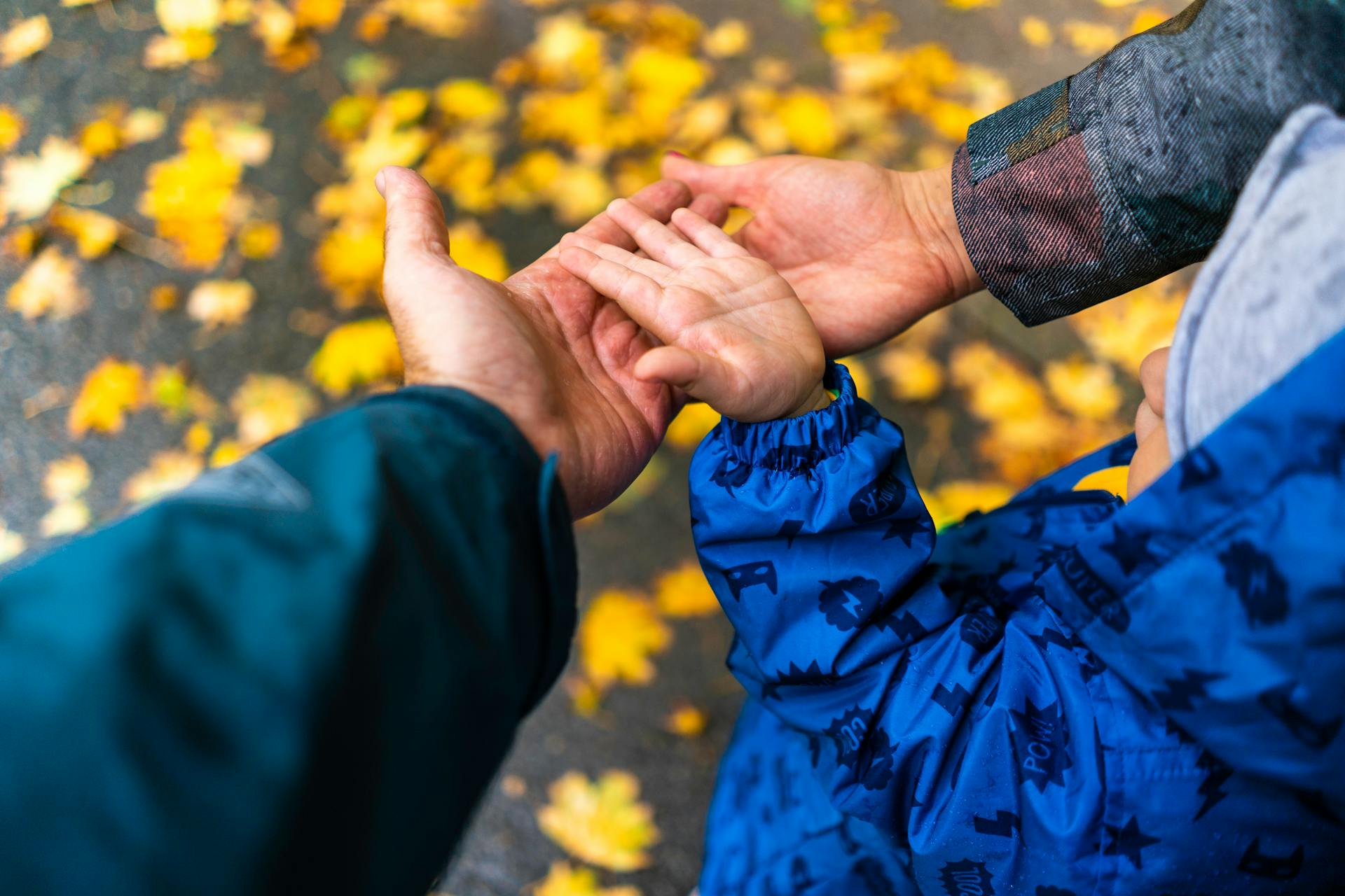 Una familia juntando sus manos | Fuente: Pexels