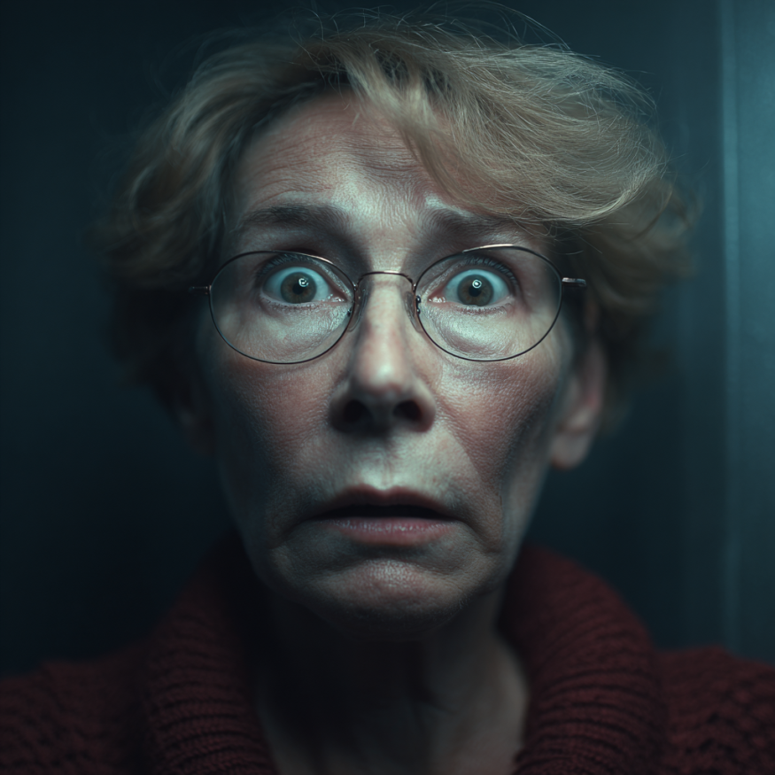 Una mujer con cara de sorpresa | Fuente: Midjourney