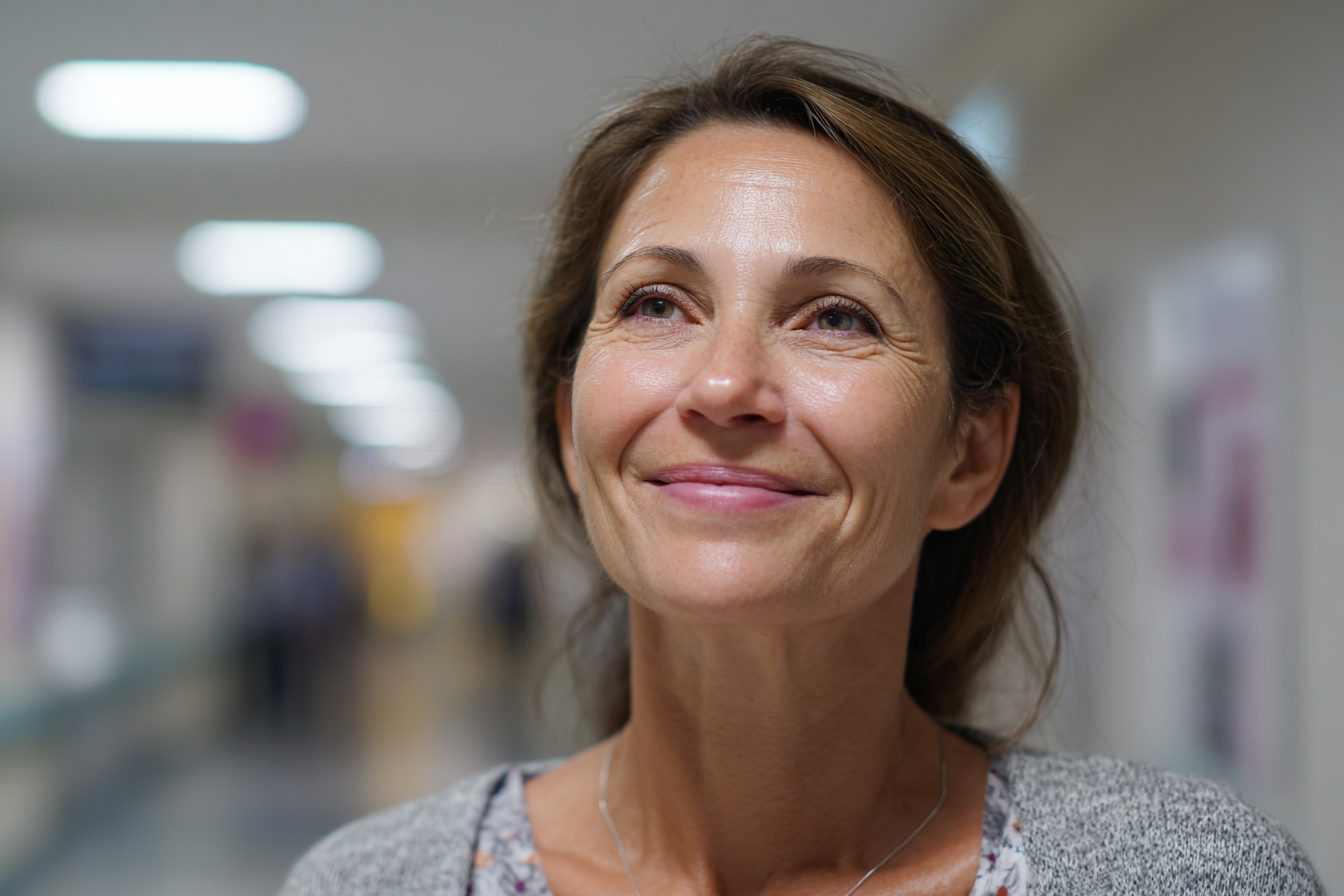 Una mujer sonriendo | Fuente: Midjourney