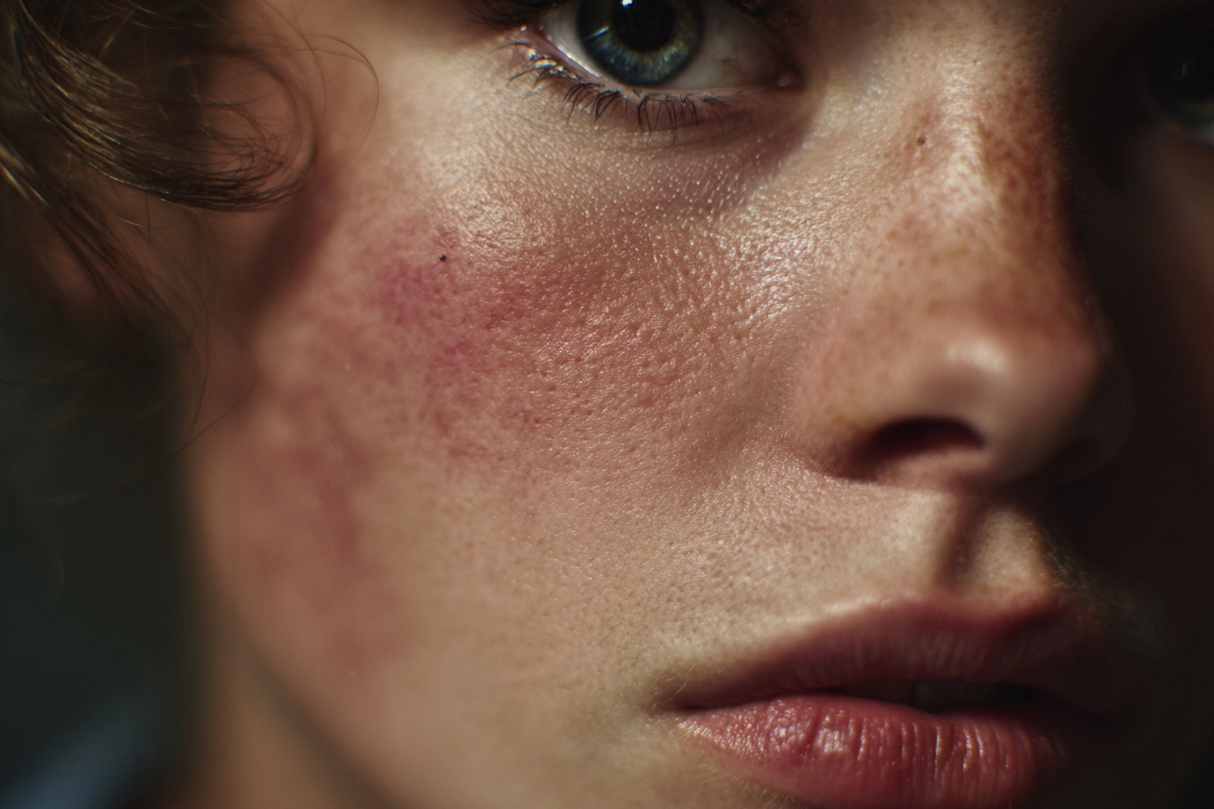 Primer plano del rostro de una mujer | Fuente: Midjourney