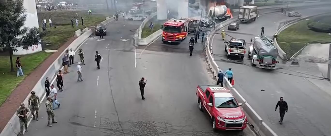 Imágenes del lugar de la explosión | Fuente: YouTube.com/ElUniversalMex