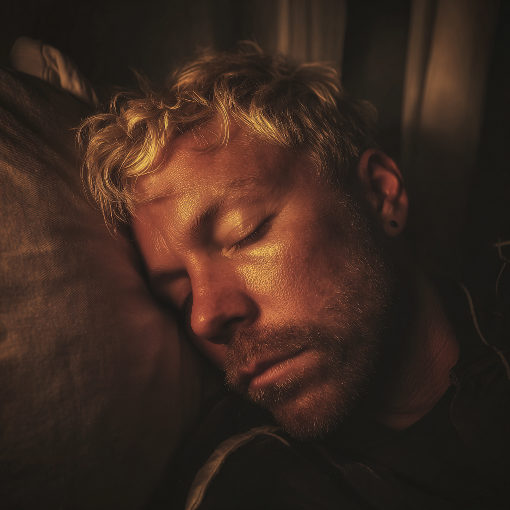 Un hombre dormido | Fuente: Midjourney