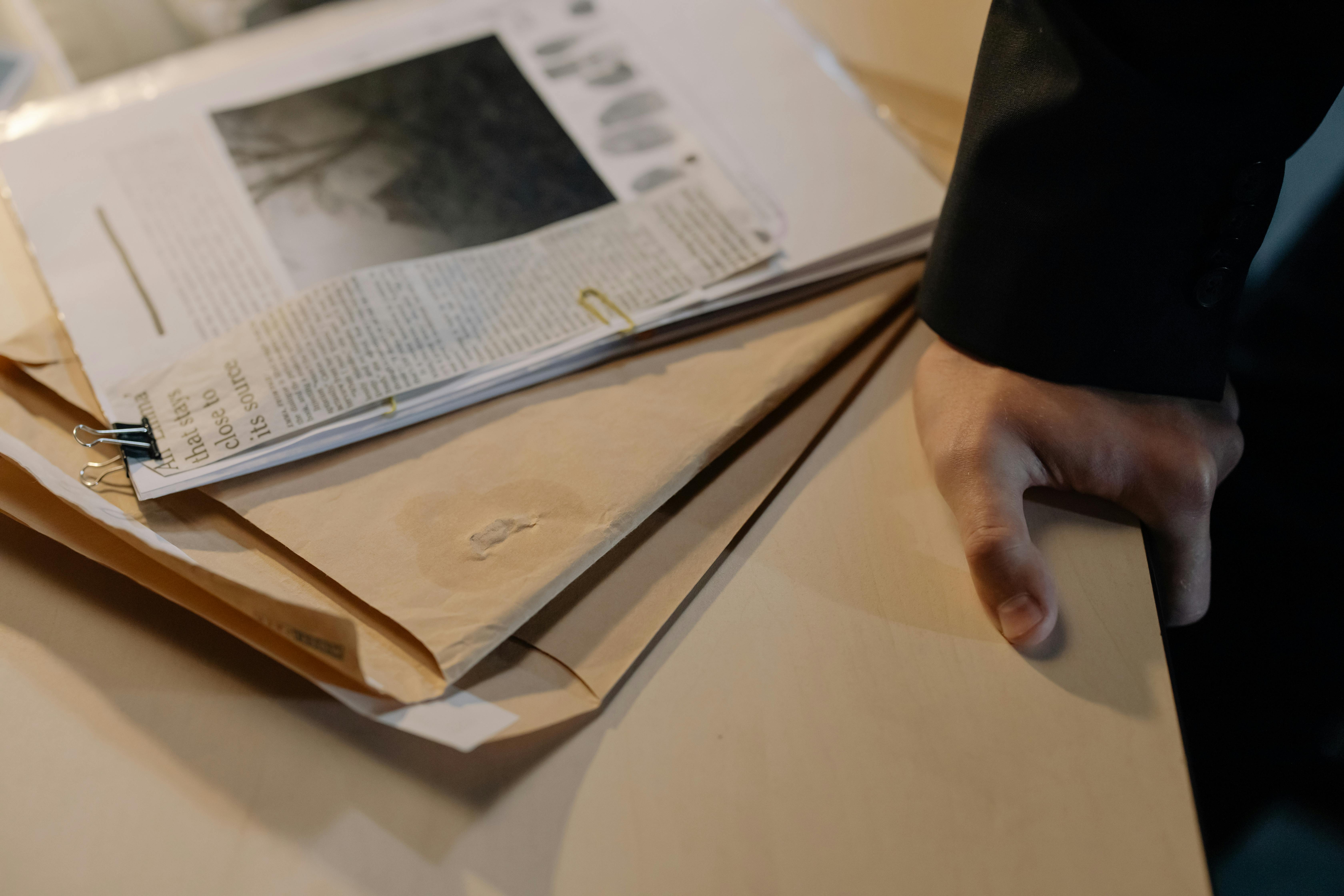 Un sobre sobre una mesa | Fuente: Pexels