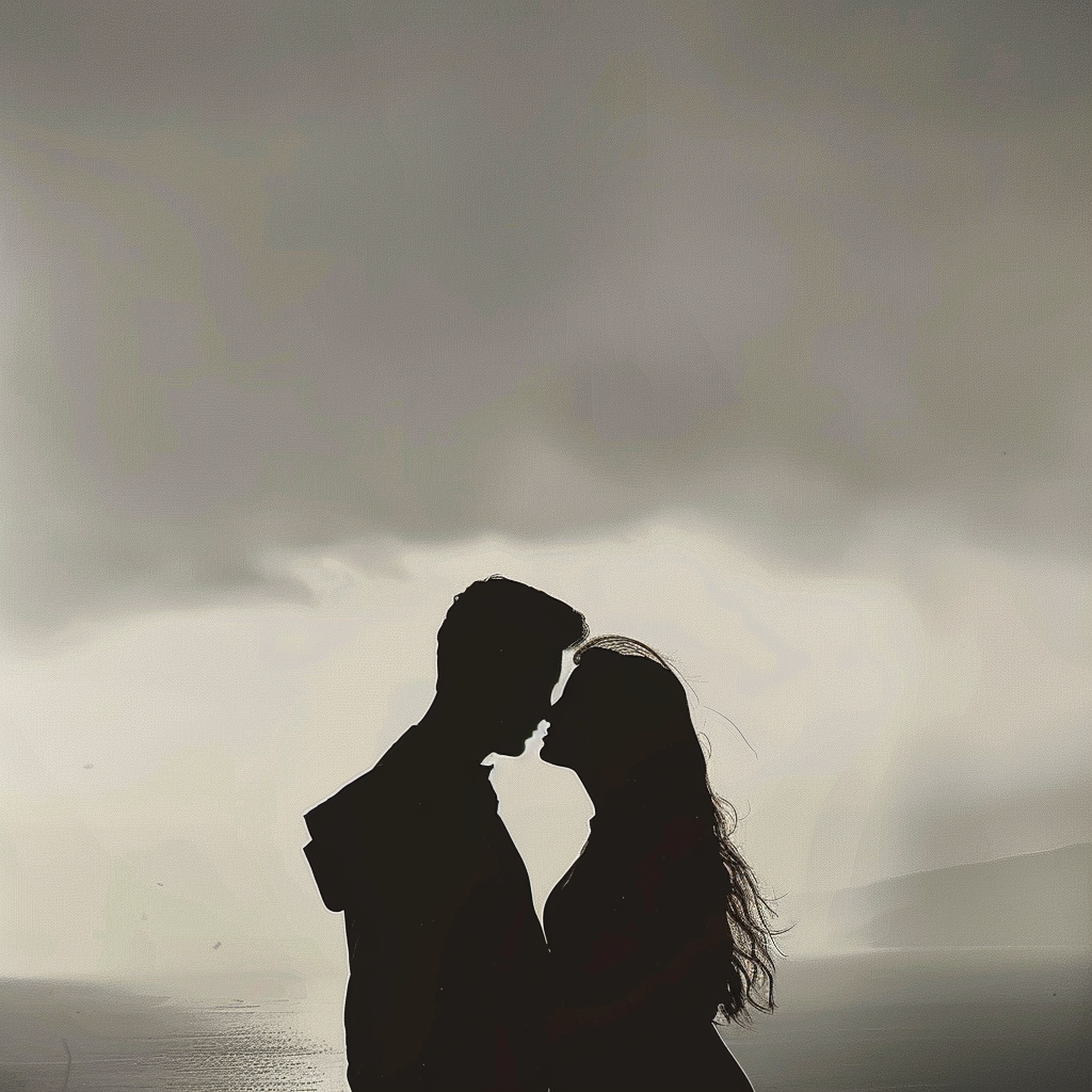 La silueta de una pareja | Fuente: Midjourney