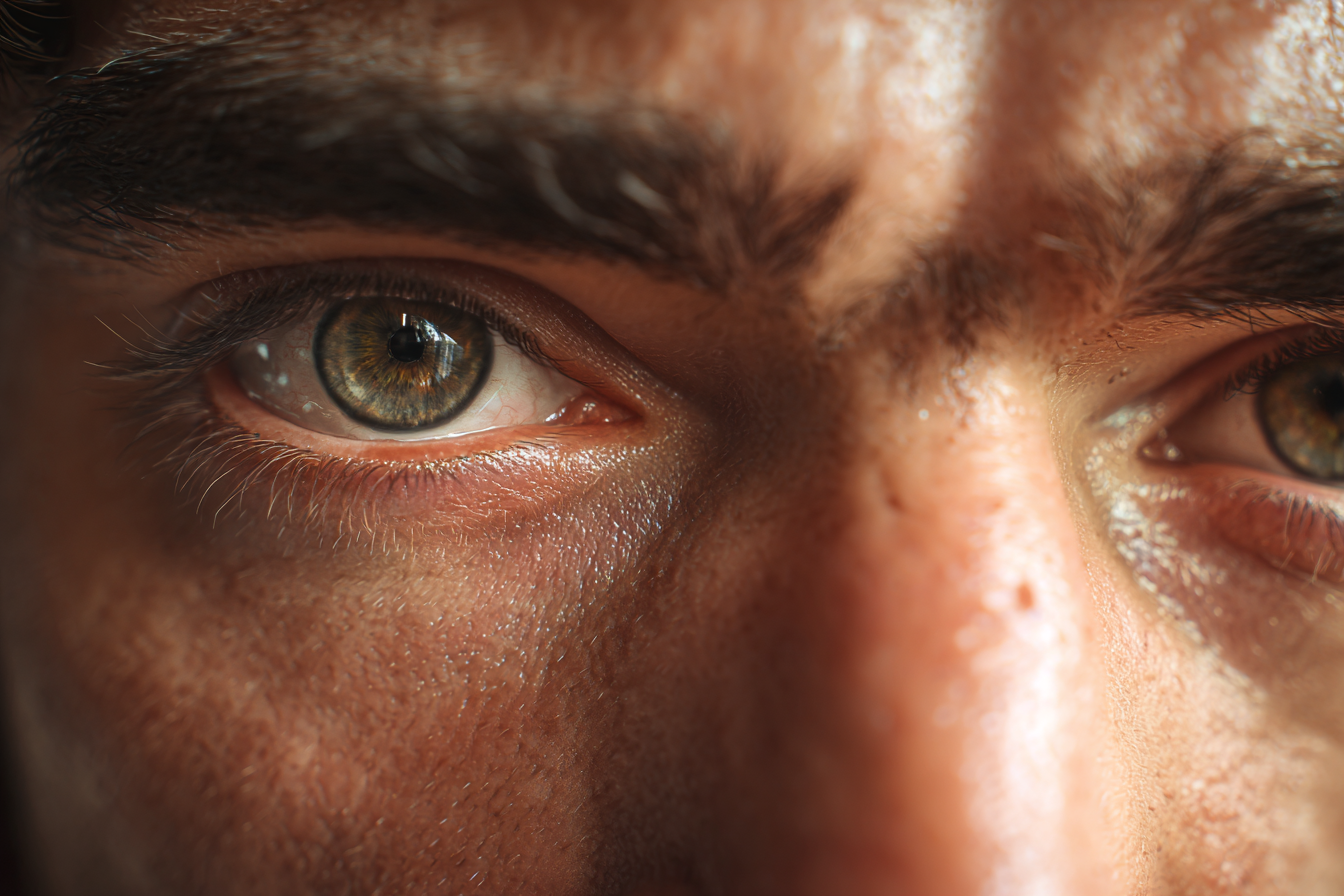 Un hombre mirando al frente | Fuente: Midjourney