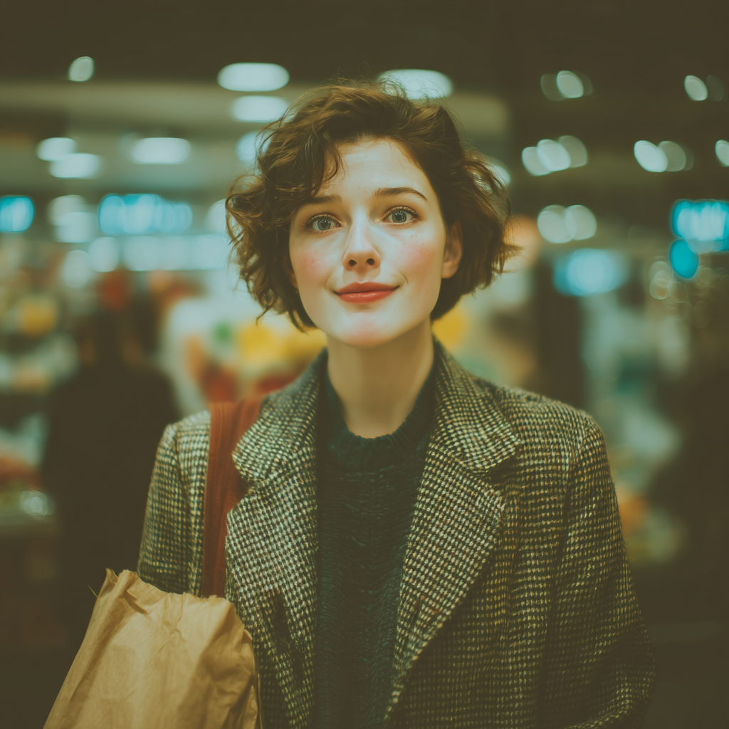 Una mujer feliz | Fuente: Midjourney