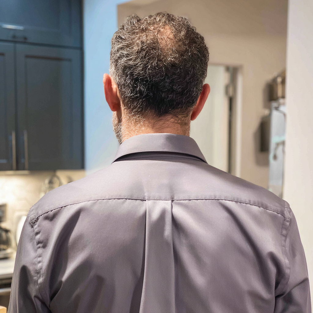 Un hombre de pie en una cocina | Fuente: Midjourney