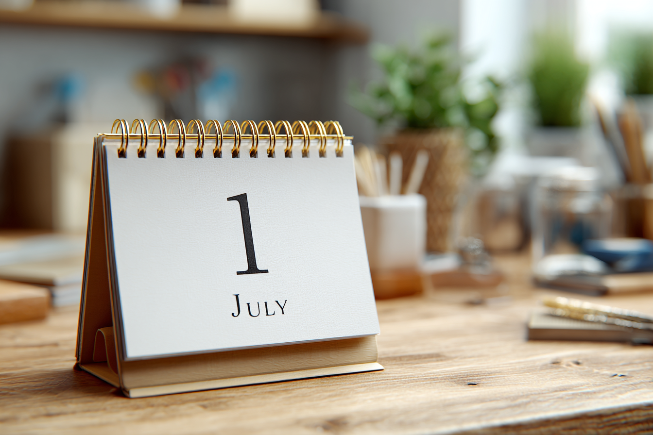 Un calendario de escritorio | Fuente: Midjourney