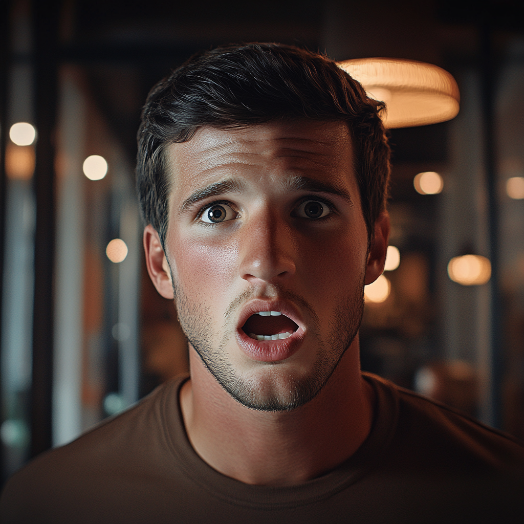 Un hombre aturdido | Fuente: Midjourney