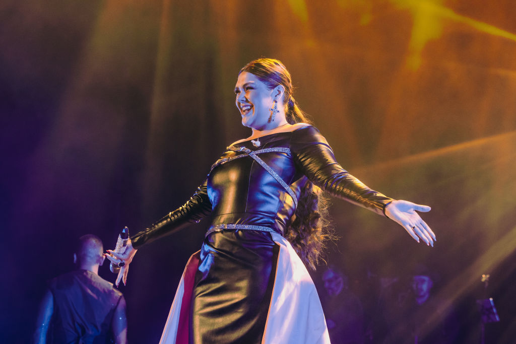 Yuridia en una presentación en Monterrey, 2024. | Foto: Getty Images
