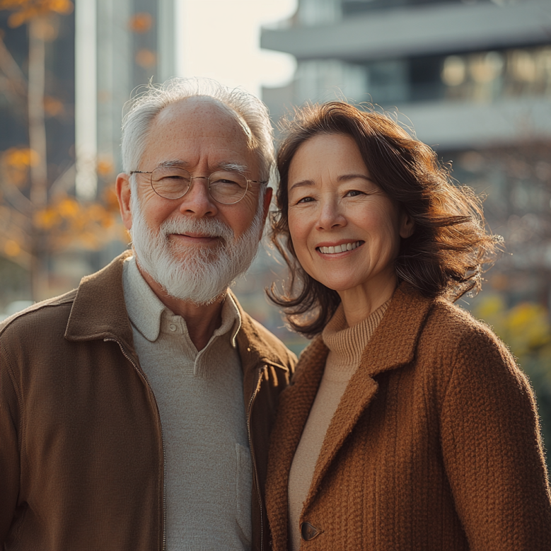 Una pareja mayor | Fuente: Midjourney
