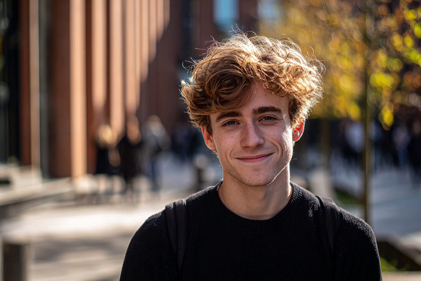 Un joven | Fuente: Midjourney