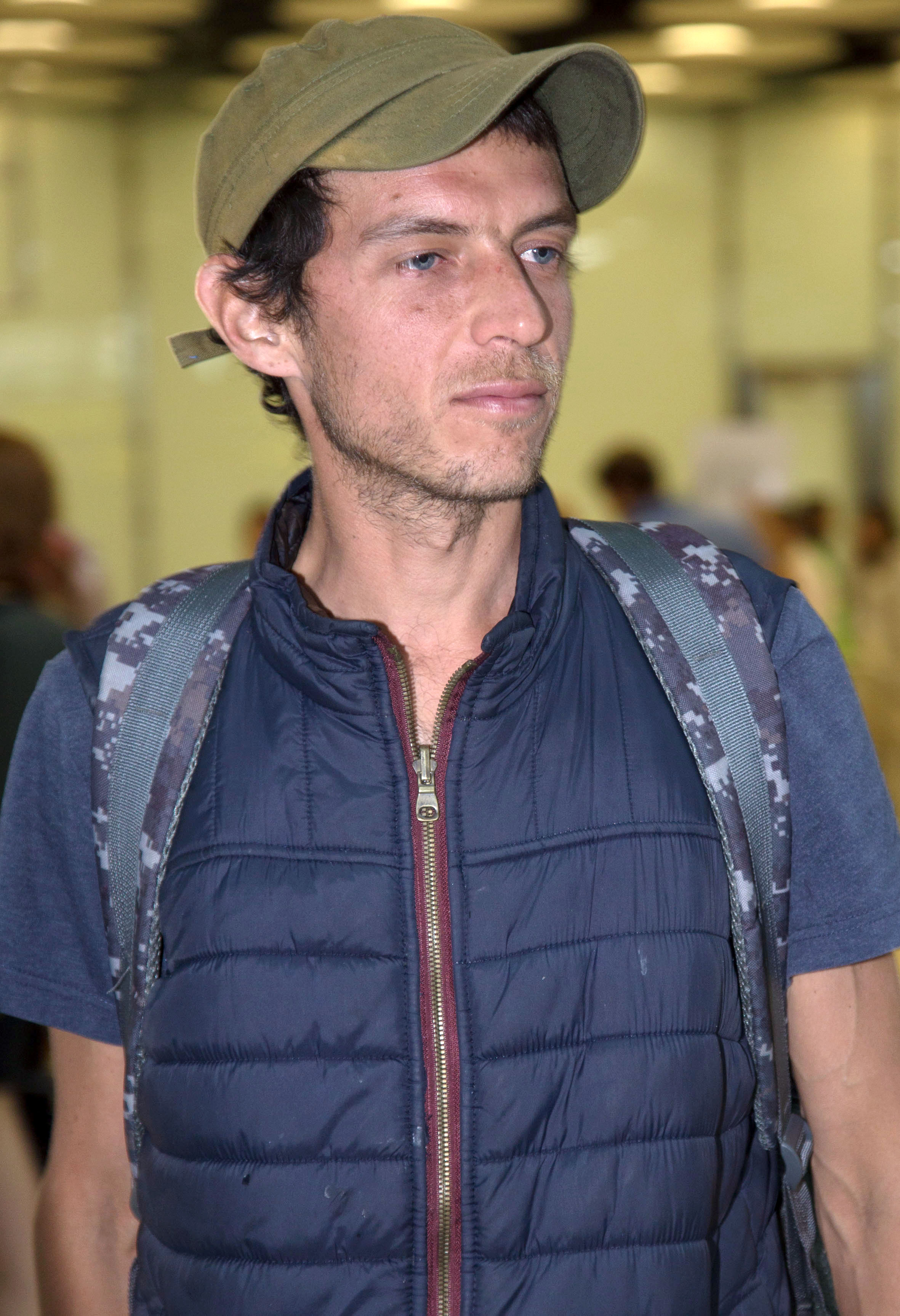 El hijo de Camilo Sesto, Camilo Blanes Ornelas, llega a Madrid para asistir al funeral de su padre el 09 de septiembre de 2019 en Madrid, España. | Fuente: Getty Images