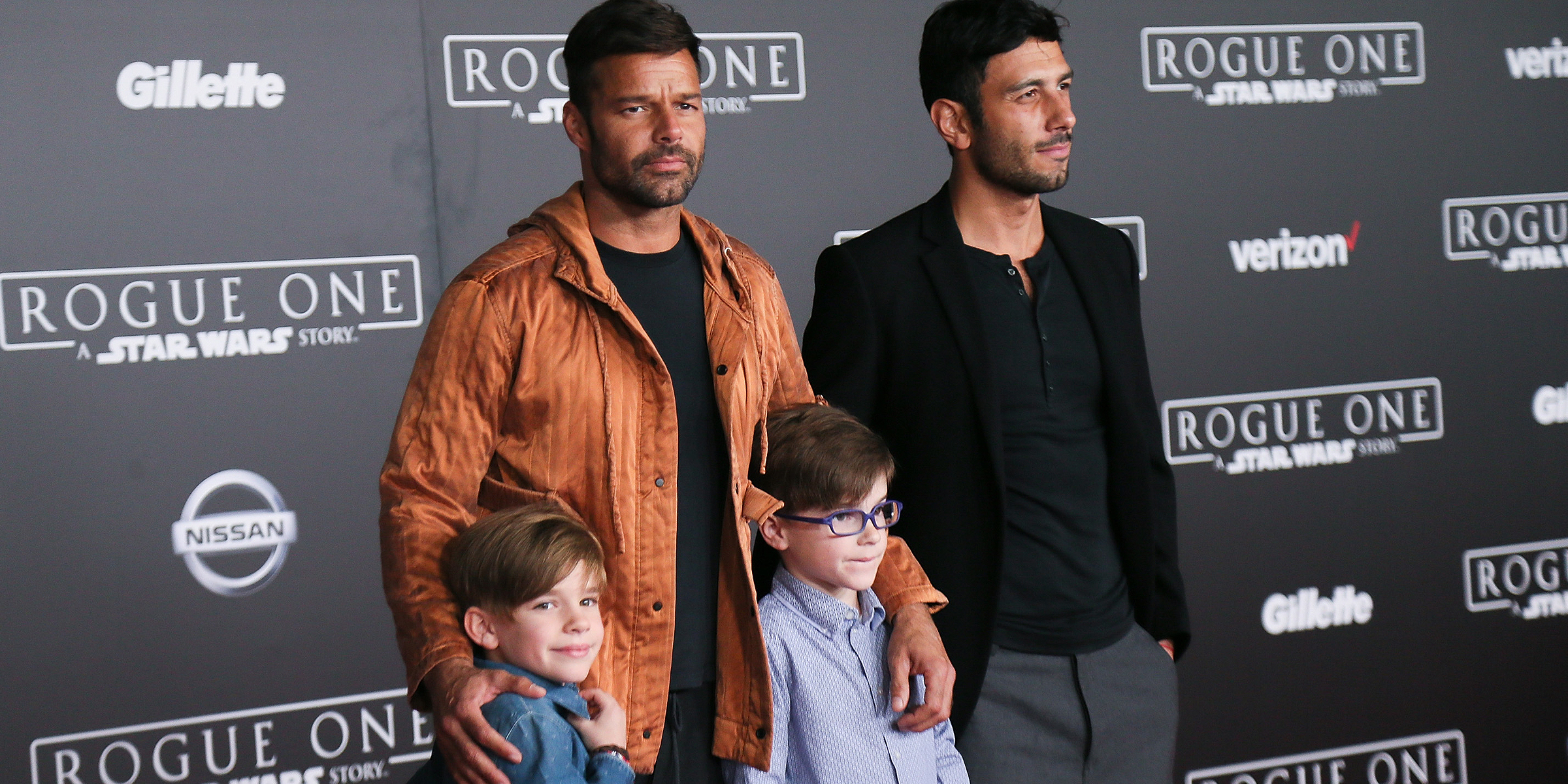 Ricky Martín con sus gemelos Matteo y Valentino.| Fuente: Getty Images.