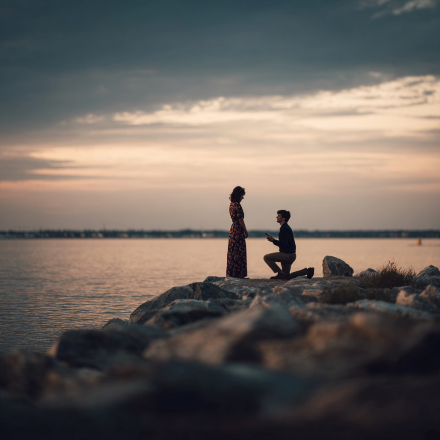 Una pareja que se compromete | Fuente: Midjourney