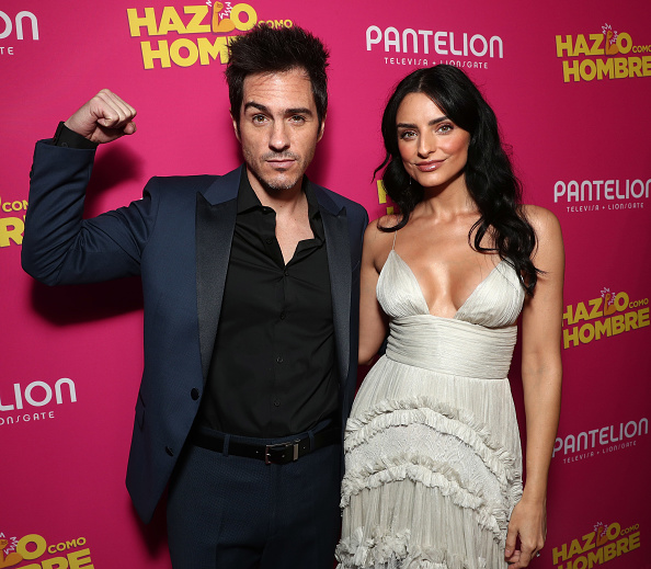 Mauricio Ochmann y Aislinn Derbez asisten al estreno en Los Ángeles de "Hazlo Como Hombre", realizado en ArcLight Hollywood el 29 de agosto de 2017, en Hollywood, California | Fuente: Getty Images