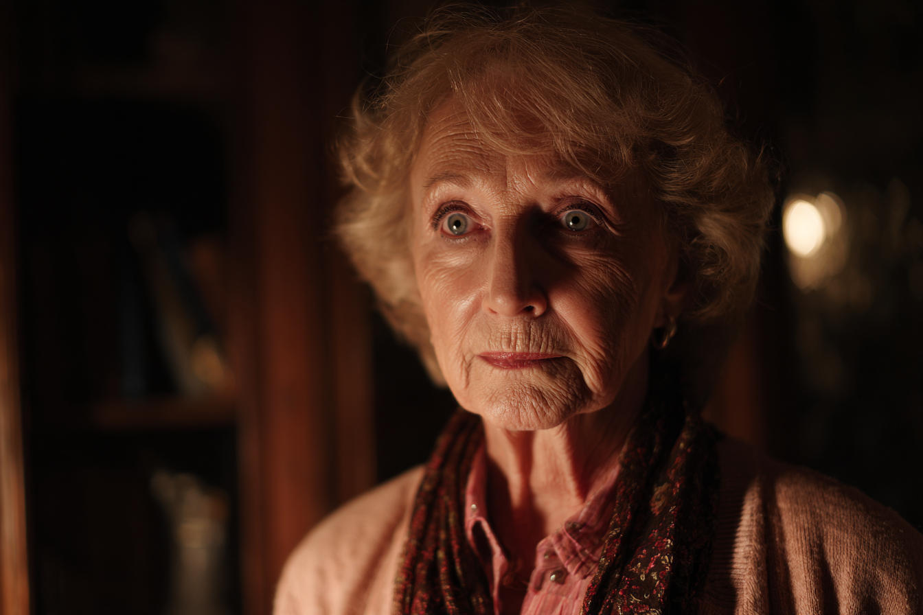 Una mujer de pie en un ático | Fuente: Midjourney