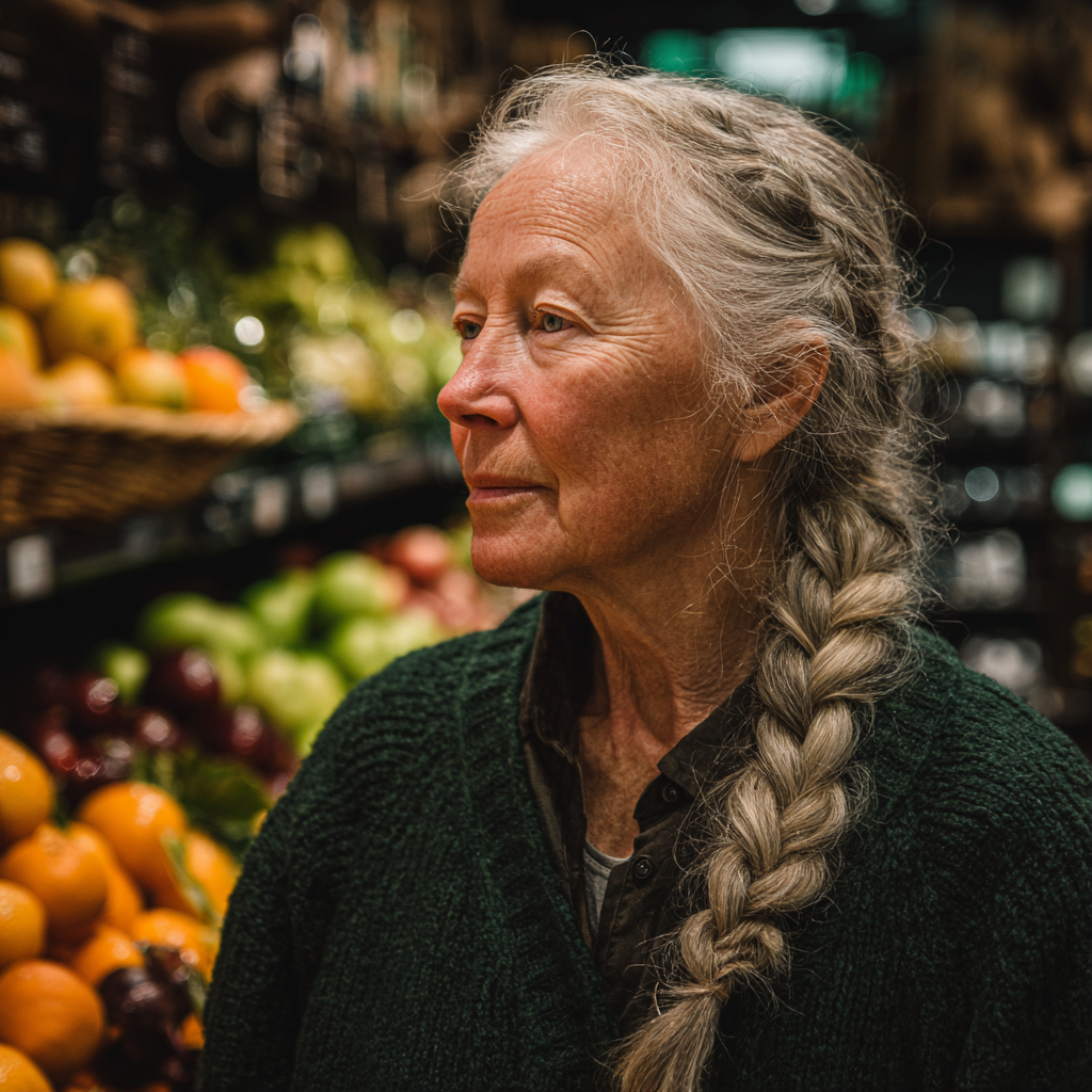 Una mujer mayor sonriente | Fuente: Midjourney