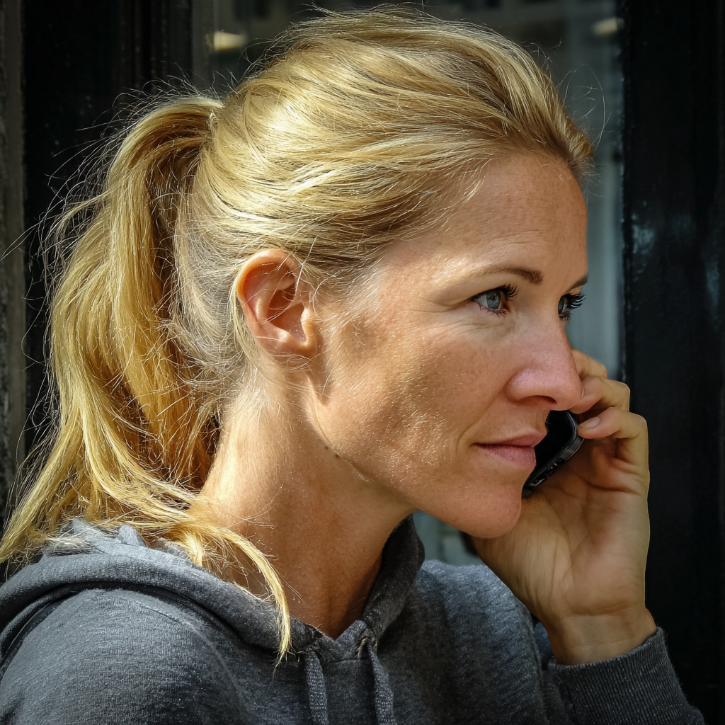 Una mujer hablando por teléfono | Fuente: Midjourney