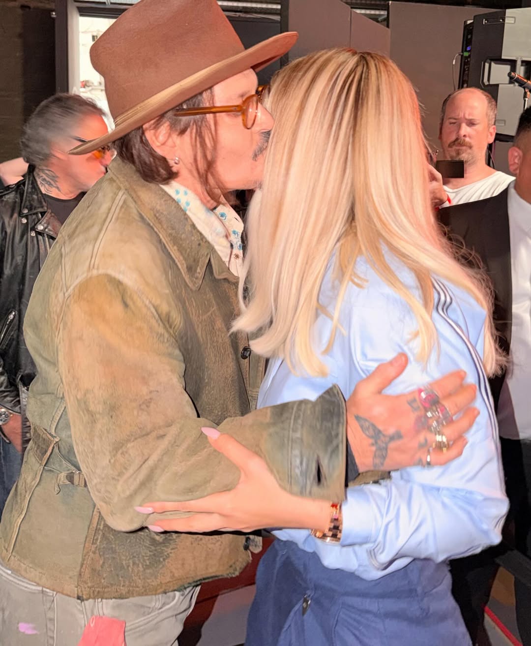 Wanda Nara junto a Johnny Depp. | Fuente: Instagram/wanda_nara